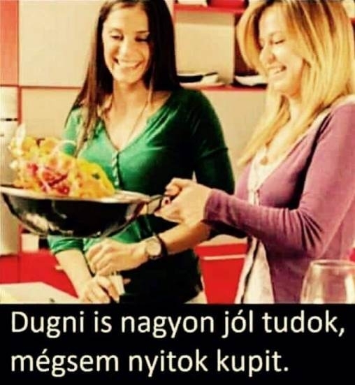 Nagyon jól tudsz főzni, éttermet kéne nyitnod