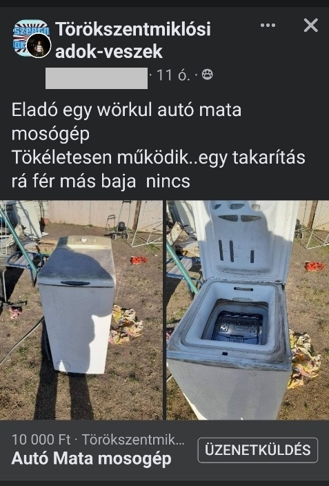 Mosógép eladó
