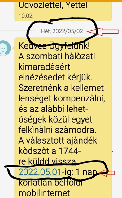 Önnek egy új üzenete érkezett