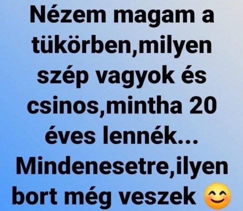 Ő már elkezdett alapozni az esti bulira