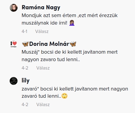 TikTok helyes író klub