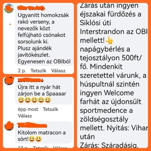 A napi top komment kategória nyertesei