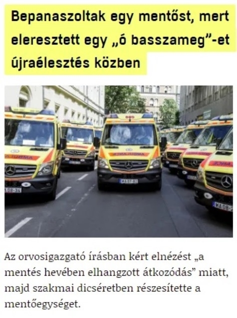 Én behívtam volna a panasztevőt