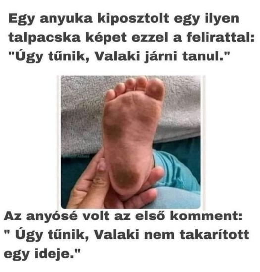 Anyós pajtás is kommentelt