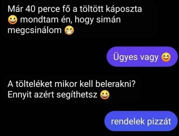 Ma mégsem töltött káposzta lesz ebédre 🙂