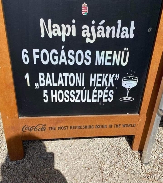 A magyar tenger partján fotózták le a nap ajánlatát