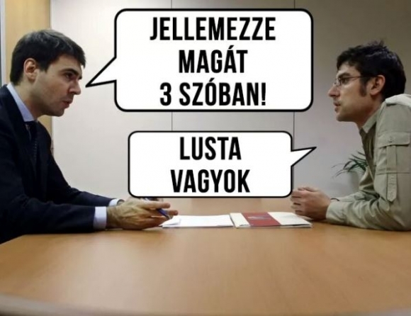 Belestünk egy újabb állásinterjúra