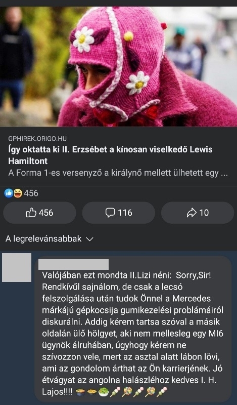 Napi top komment
