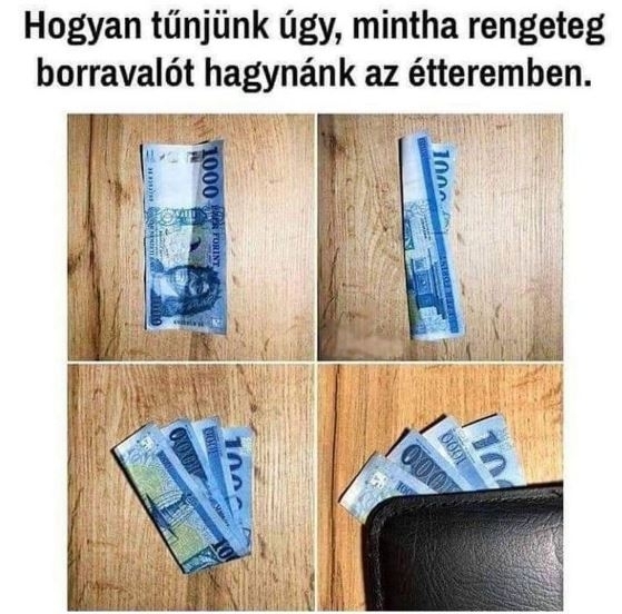 Ha szeretnéd kicsit megtréfálni a pincért