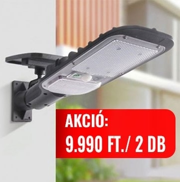 Itt a 120W-os kültéri/utcai szolárlámpa! (x)