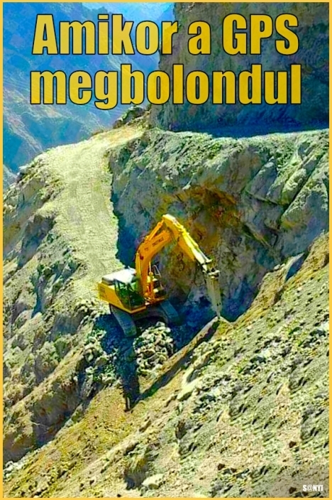 A GPS jel megszakadt. Újratervezés!