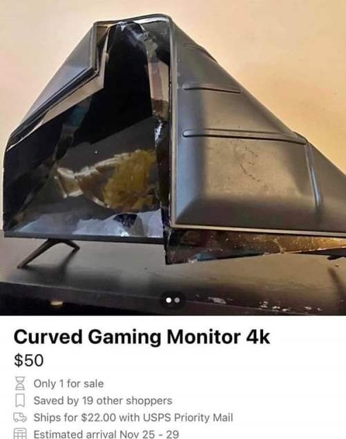 Hajlított gémer monitor eladó