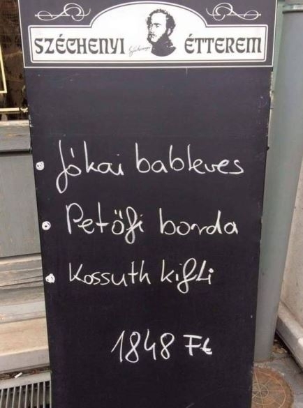 Íme a napi  menüajánlat