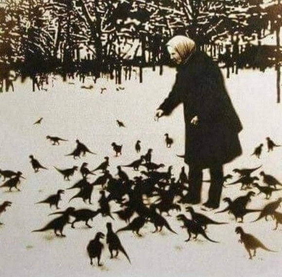 Csirkeetetés Csernobilban, 1987