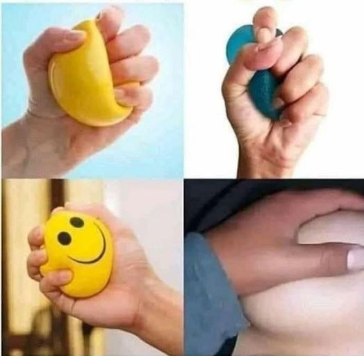 A stresszlabdák nyomkodása megnyugtat