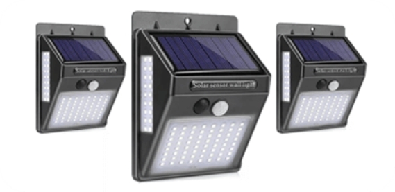 140 LED-es napelemes mozgásérzékelős lámpa (x)