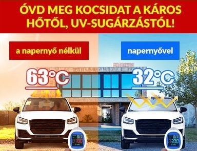 Autós napernyő - Nincs több hőkatlan és tűzforró kormány (x)