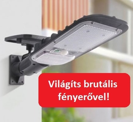 Itt a 120W-os kültéri/utcai szolárlámpa! (x)