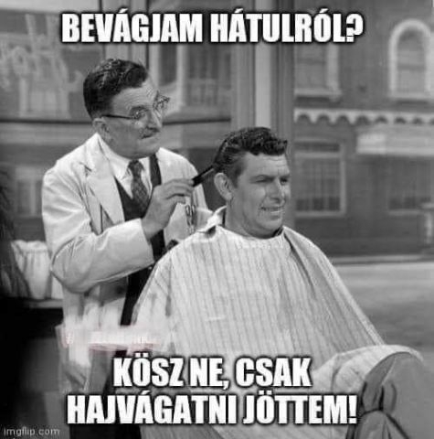 Eközben a fodrásznál 