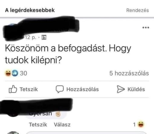 Hamar megunta a csoportot