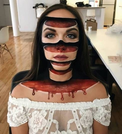 Egy kissé bizarr arcfestés