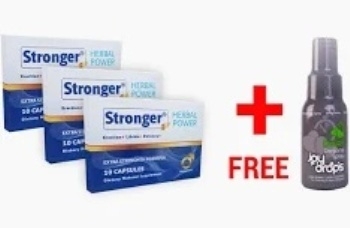 3 doboz Stronger® potencianövelő kapszula + Késleltető spray (x)